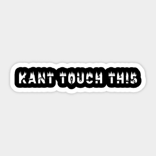 Funny philosophy quote Sticker